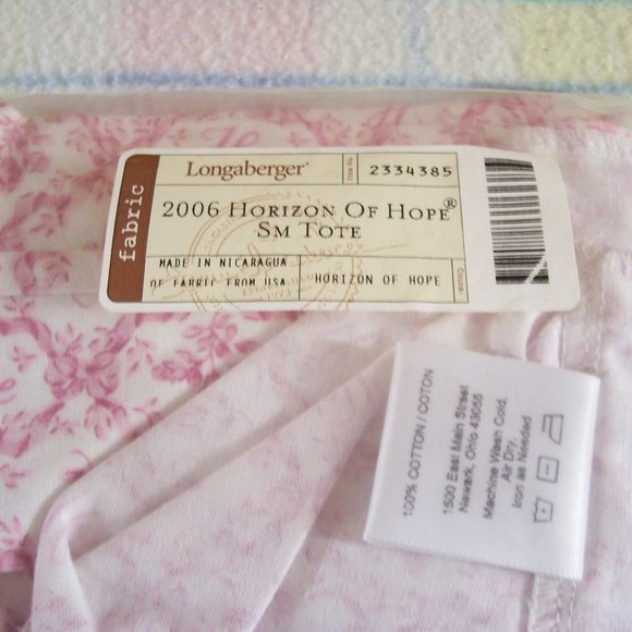 Longaberger Basket Liner 2006 Small Tote Basket HOH - Picture 1 of 2